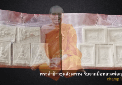 พระคำข้าวรับจากมือหลวงพ่อฤาษีลิงดำ (ชุดสังฆทาน)