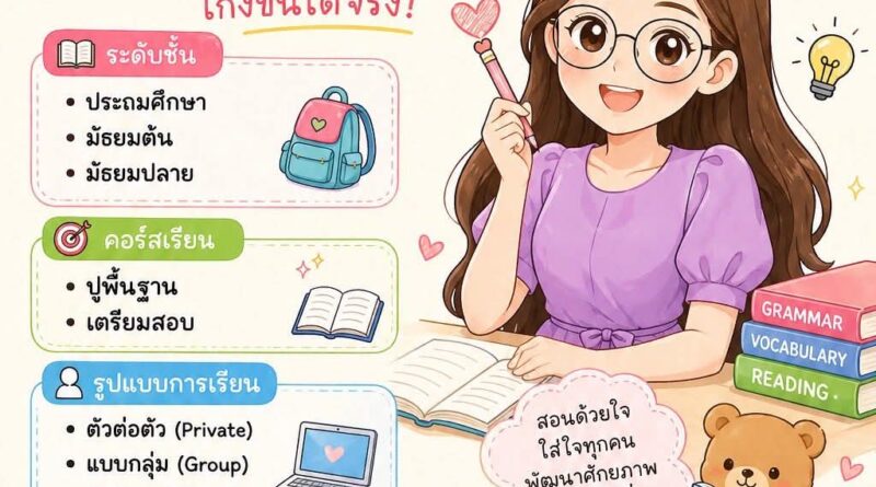 เรียนพิเศษภาษาอังกฤษในพิษณุโลก