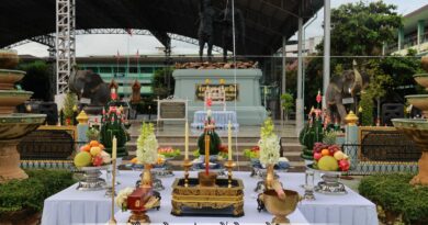 พิธีบวงสรวงพ่อจ่าการบุญ พ่อจ่านกร้อง และเทพระกริ่งพ่อจ่าการบุญ