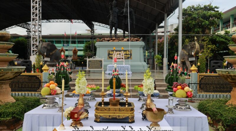 พิธีบวงสรวงพ่อจ่าการบุญ พ่อจ่านกร้อง และเทพระกริ่งพ่อจ่าการบุญ